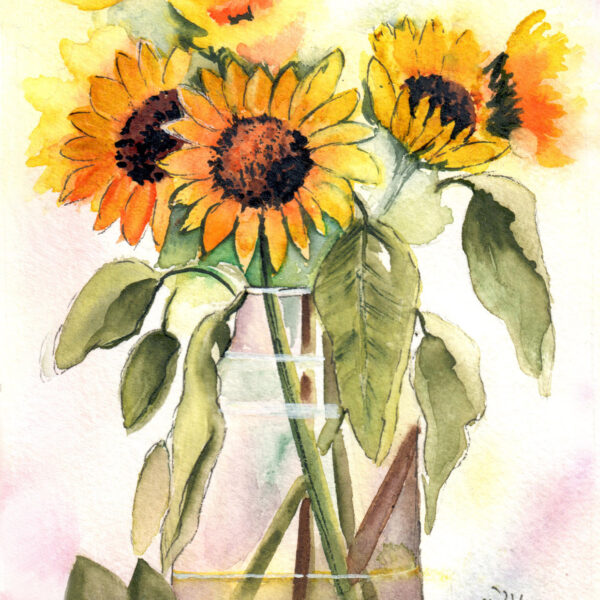 Sonnenblumenvase
