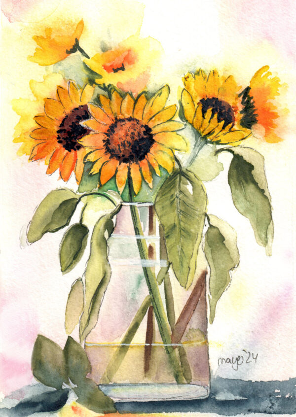 Sonnenblumenvase