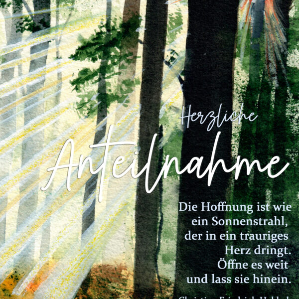 Wald - Trauerkarte