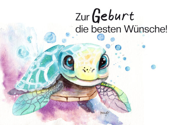 Zur Geburt die besten Wünsche