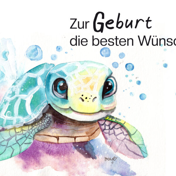Zur Geburt die besten Wünsche