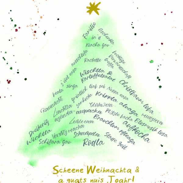 Weihnachtsbaum auf schwäbisch