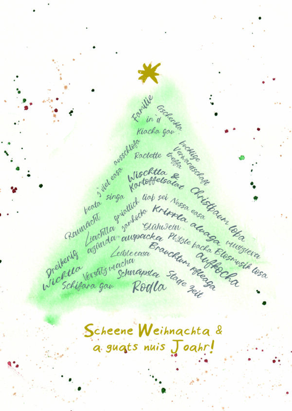 Weihnachtsbaum auf schwäbisch