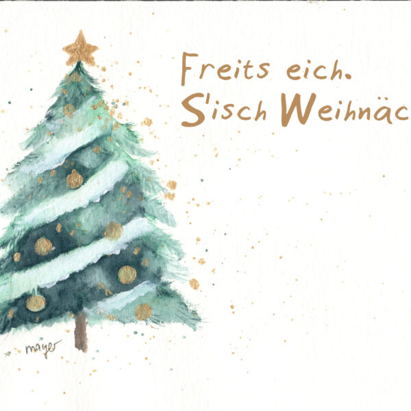 Weihnachtsbaum freit's eich